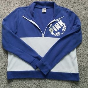 Victoria's Secret Pink half zip sweatshirt